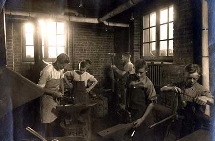 Blacksmith shop, Ott Memorial building