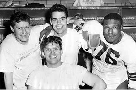 Third straight AAFC Championship Post-Game Celebration, 1948