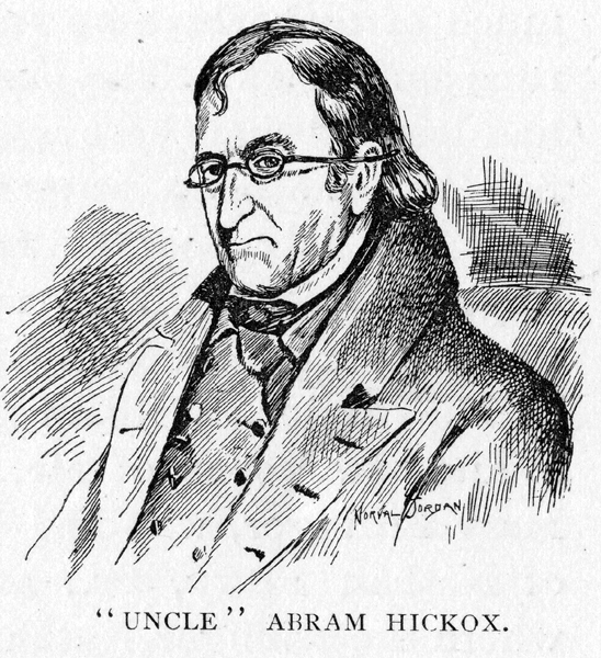 drawing of Uncle 
Abram Hickox