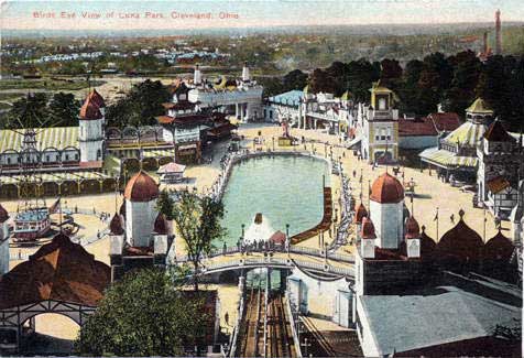 Bird's Eye View of Luna Park, Cleveland Ohio