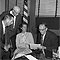 Susan Hayes is questioned by a prosecuting attorney and police
