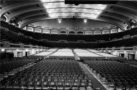 Public Hall seating, 1977.