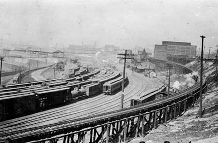 ®Nickel Plate Road Right-of-Way - west to Broadway Station.