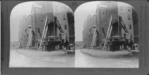 Loading a Whaleback Ship, Chicago, Ill.